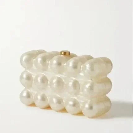 Seona Acrylic Pearly Bubble Evening Clutch Bag - Glova