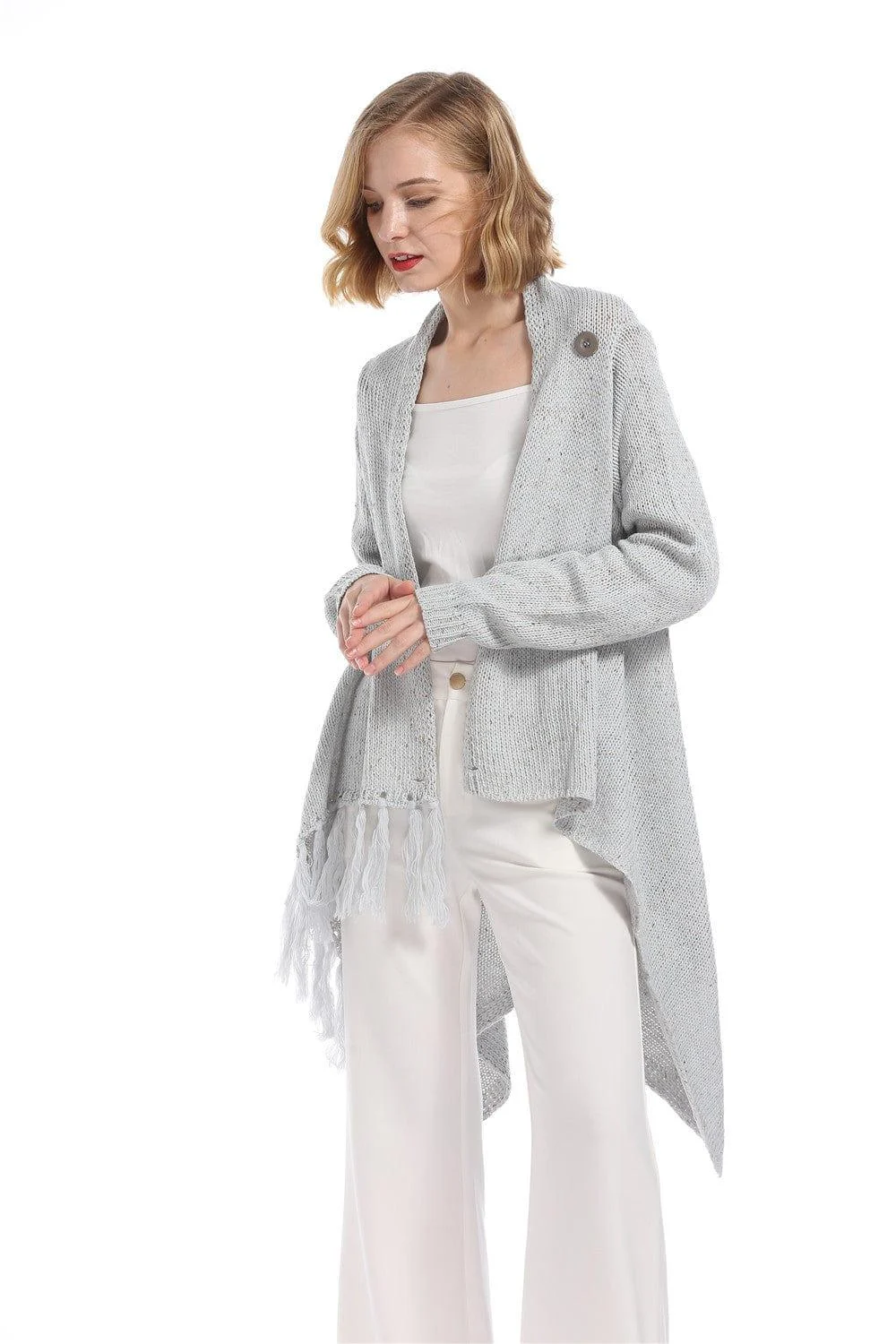 Serena Asymmetrical Hem Cardigan - Glova