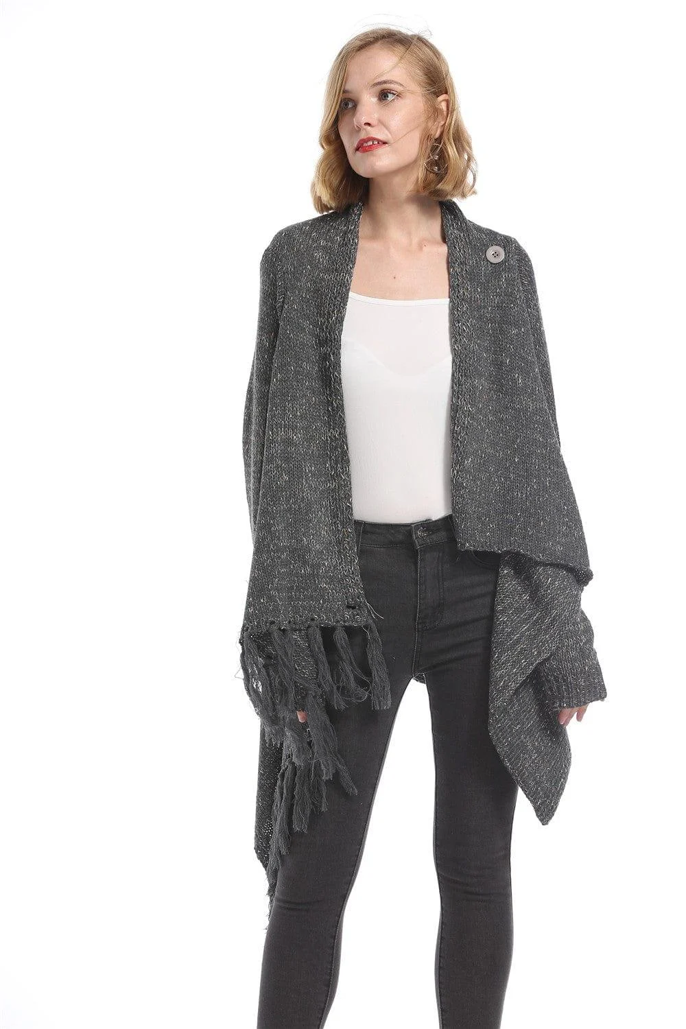 Serena Asymmetrical Hem Cardigan - Glova