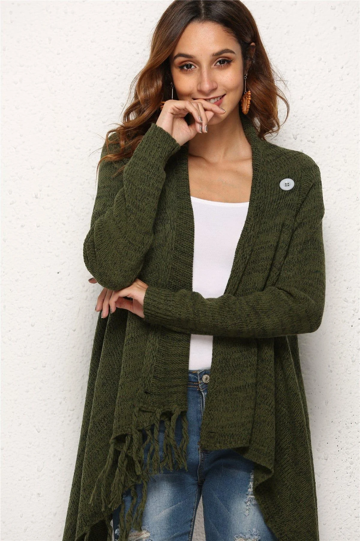 Serena Asymmetrical Hem Cardigan - Glova