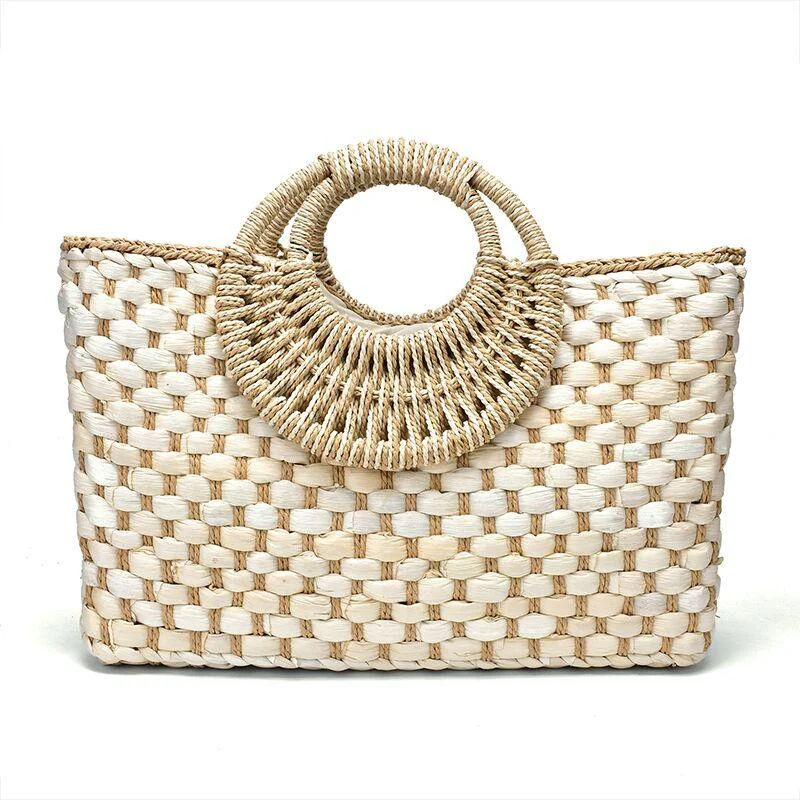 Setia Bali Straw Woven Tote - 3 Colors - Glova