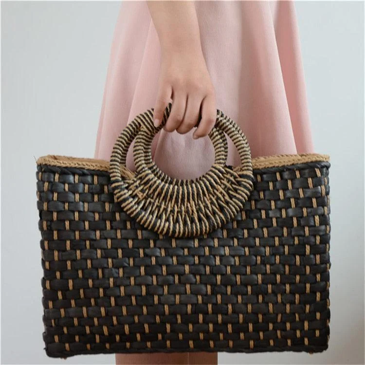 Setia Bali Straw Woven Tote - 3 Colors - Glova