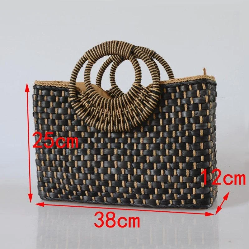 Setia Bali Straw Woven Tote - 3 Colors - Glova