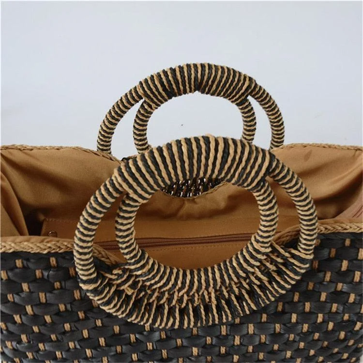 Setia Bali Straw Woven Tote - 3 Colors - Glova