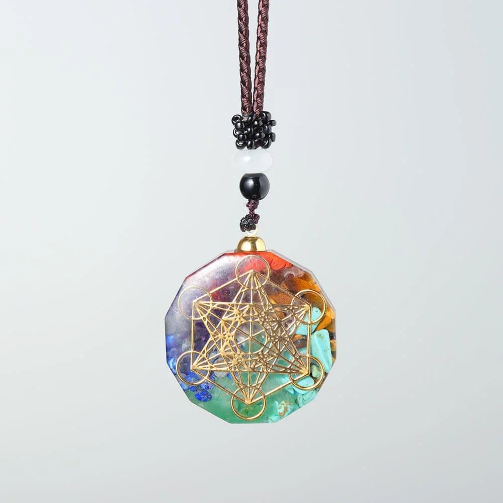 Seven Chakras Orgone Energy Pendant Necklace - Glova