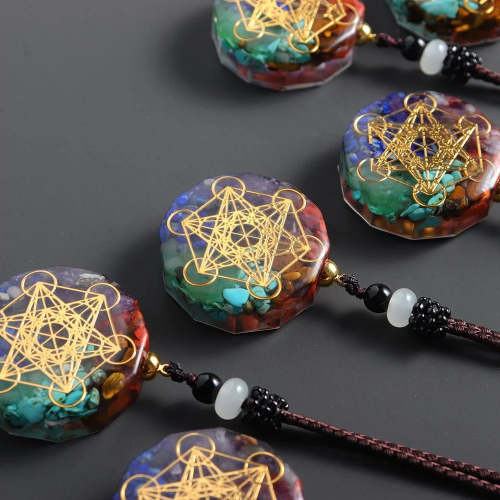 Seven Chakras Orgone Energy Pendant Necklace - Glova