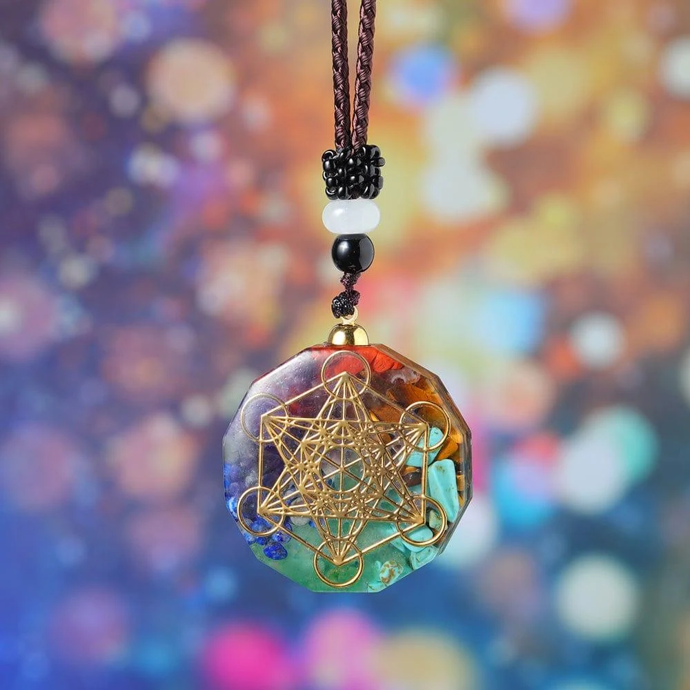 Seven Chakras Orgone Energy Pendant Necklace - Glova