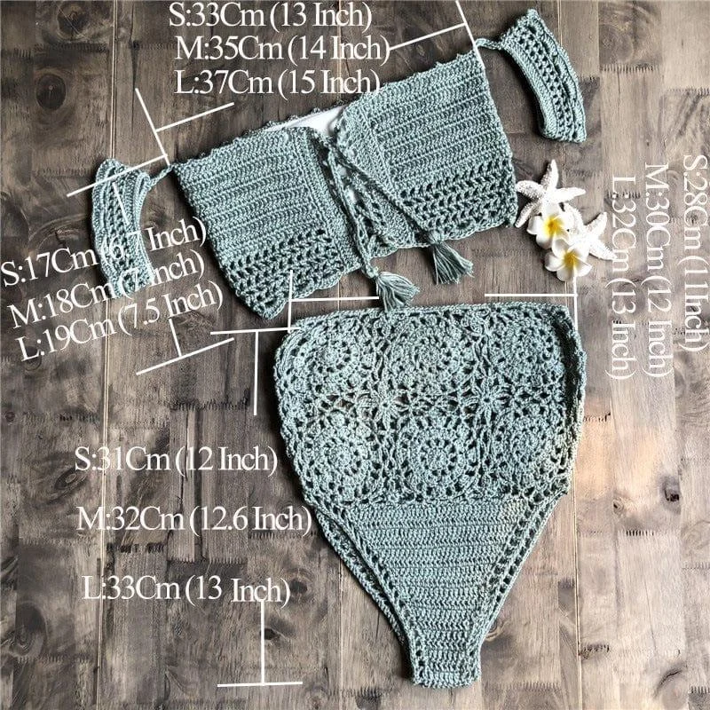 Sheena Knitted Bikini Set - Glova