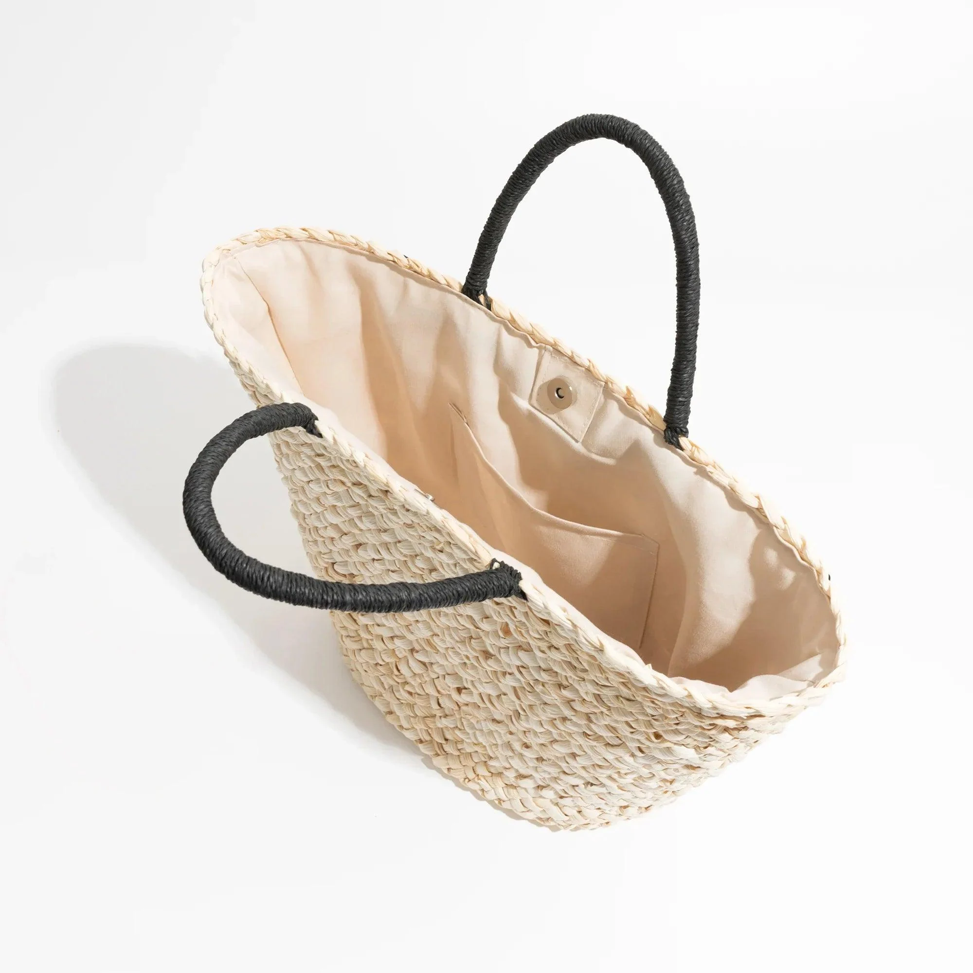 Shelby Bow Knot Applique Straw Totes - Glova