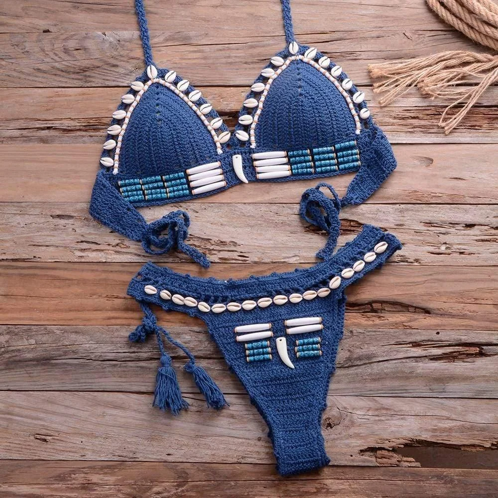 Shell Crochet Bikini Set - Glova