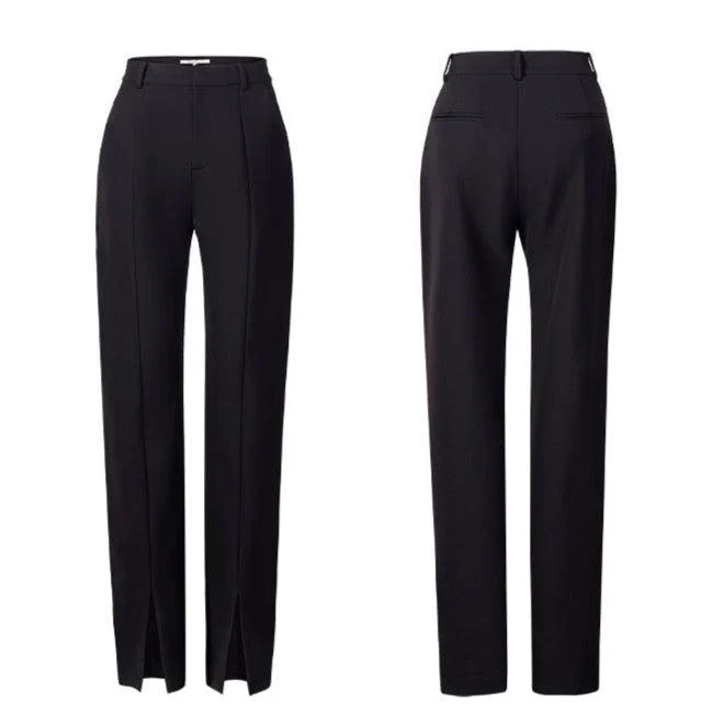 Simone Casual Pants with Split Bottom Details - Glova