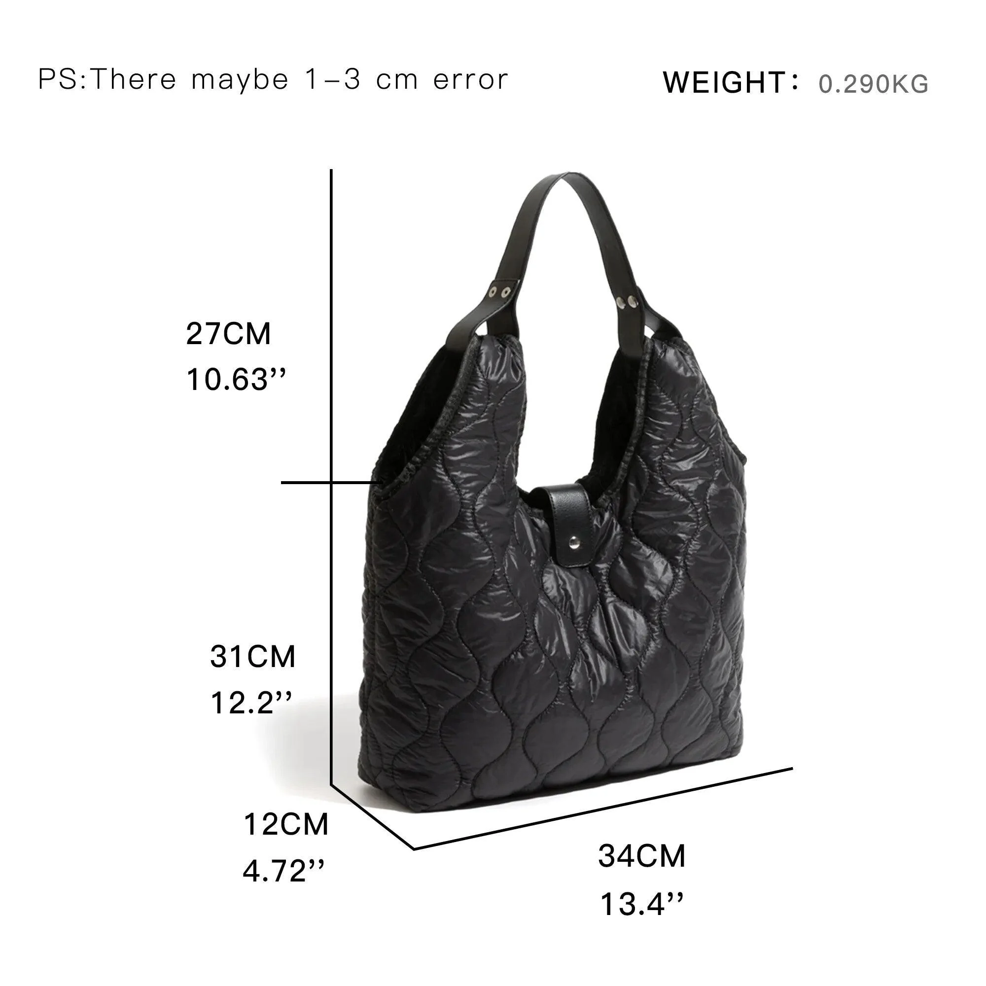 Sirke Quilted Puffer Hobo Bag - Glova