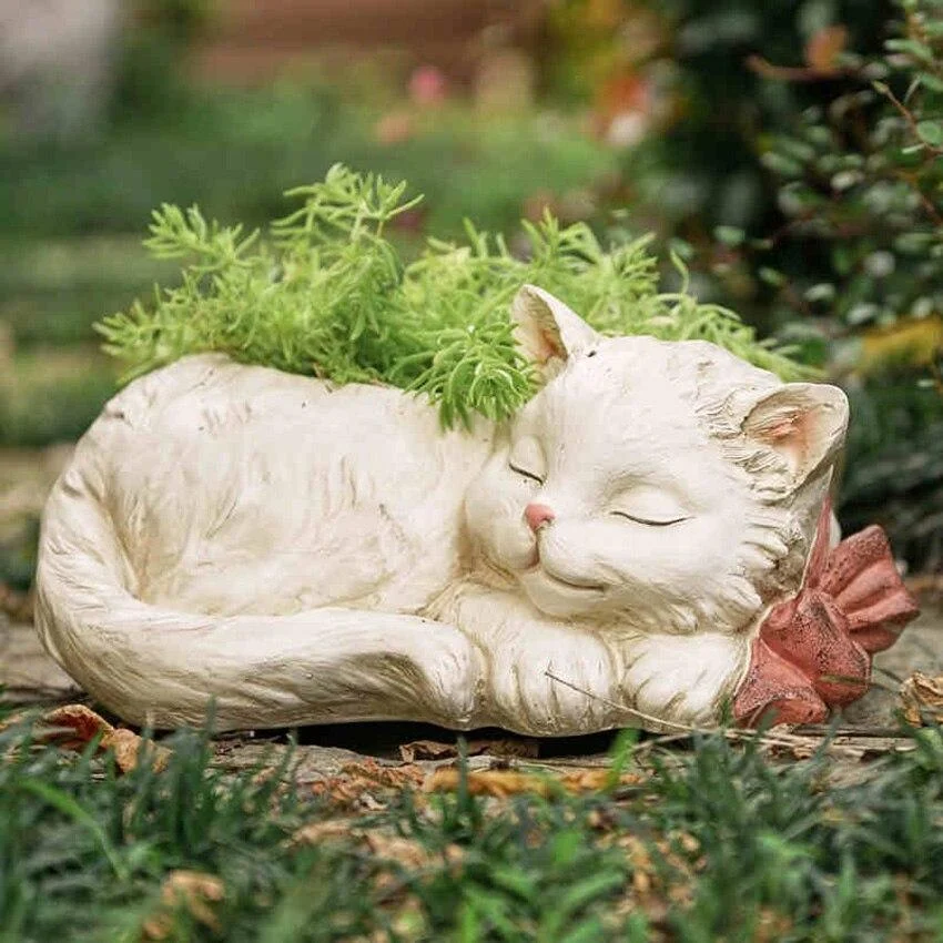 Sleeping Cat Flower Pot - Glova