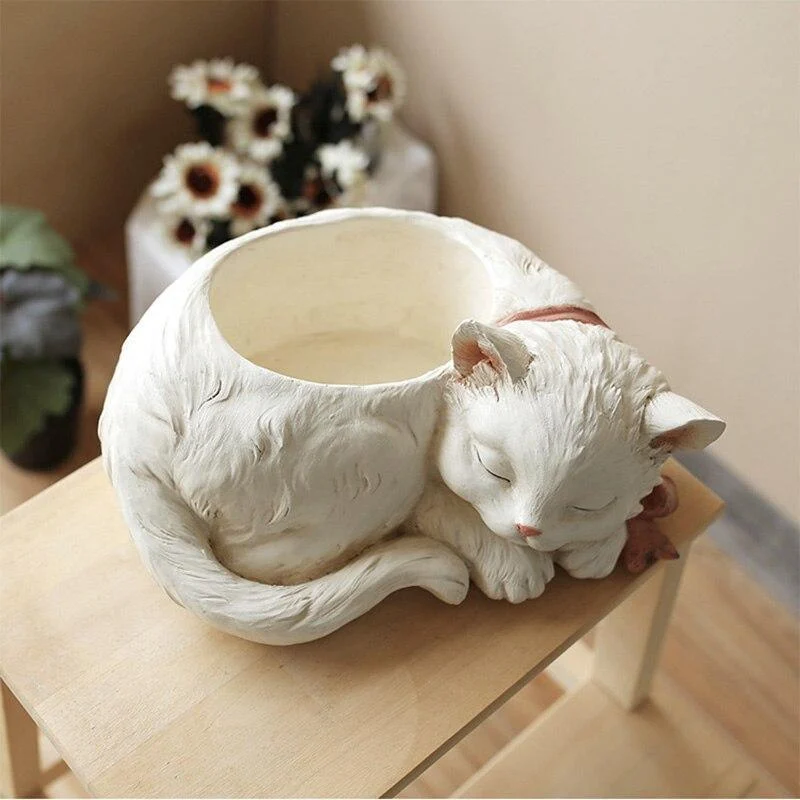 Sleeping Cat Flower Pot - Glova