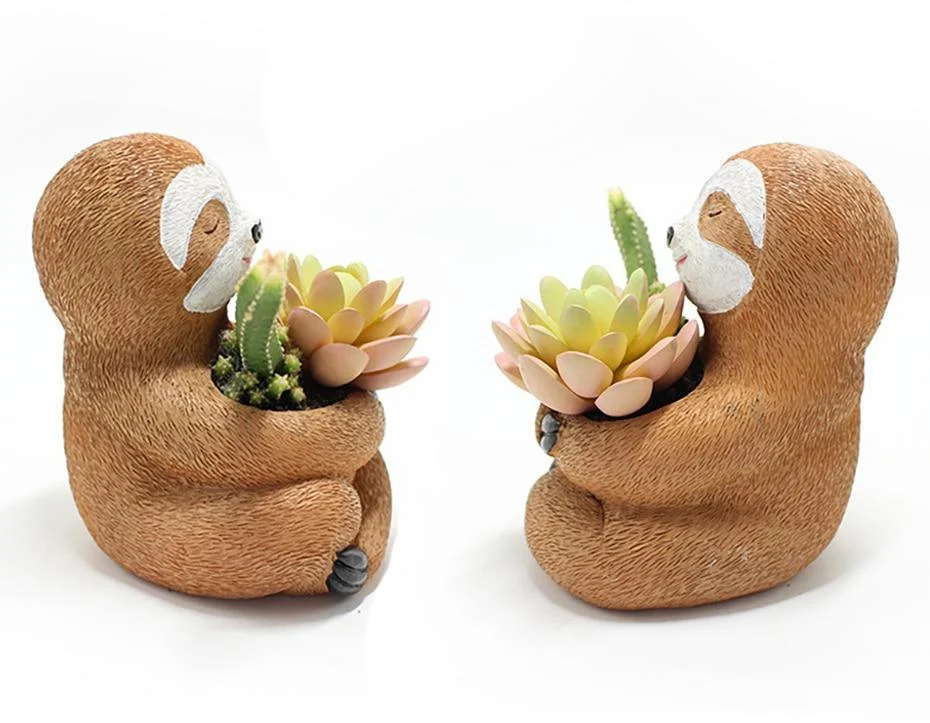 Sloth Resin Flower Pot - Glova