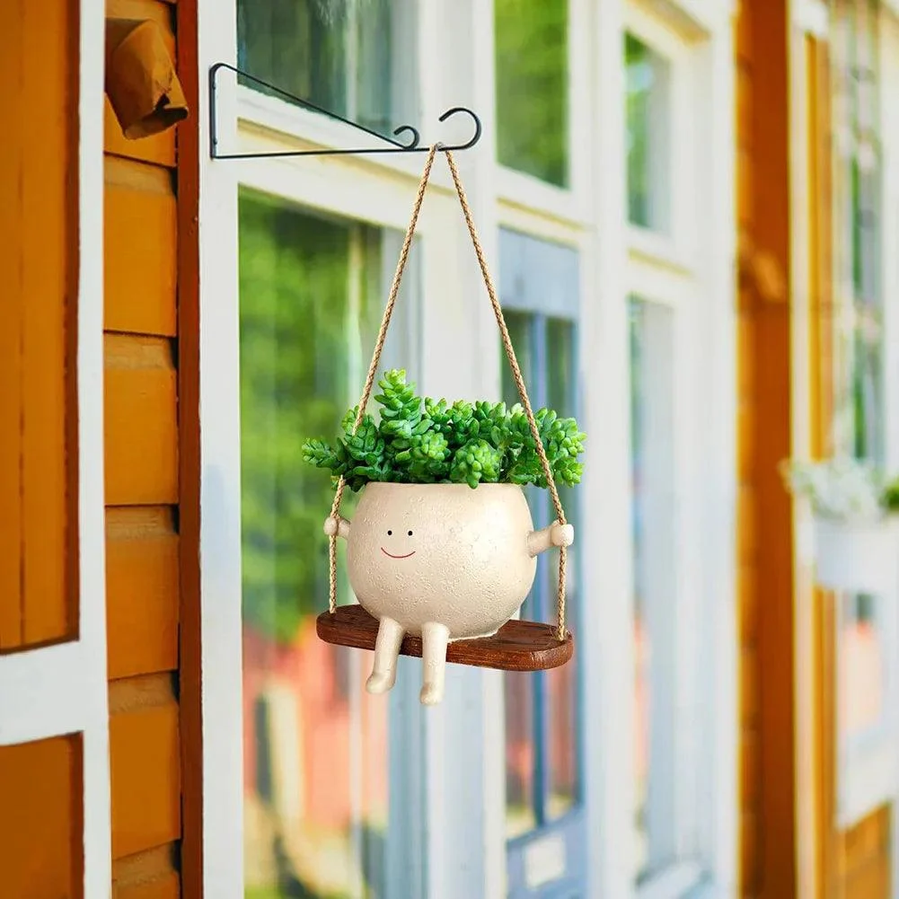 Smiley Face Swinging Planter - Glova