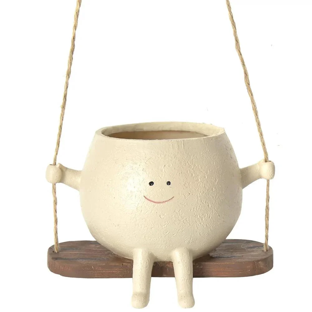 Smiley Face Swinging Planter - Glova