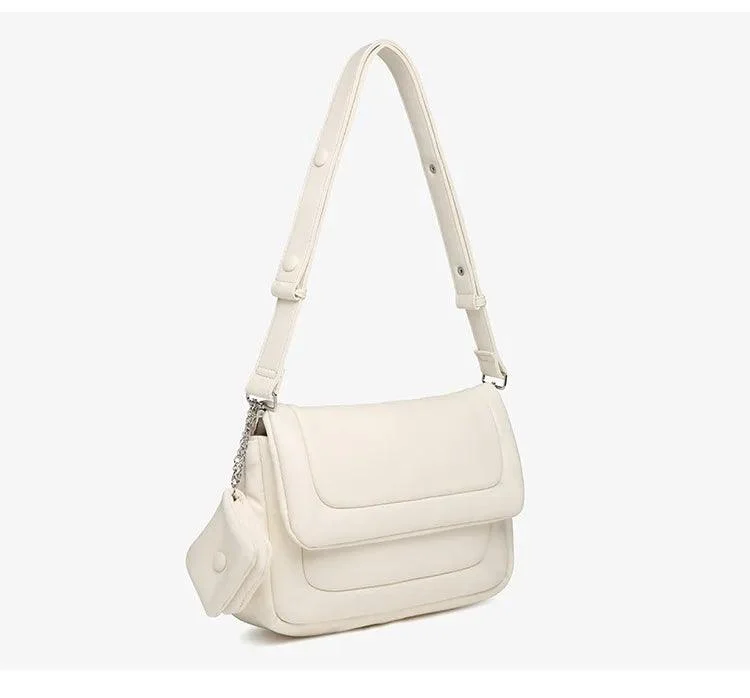 Soft Leather Casual Cloud Crossbody Ladies Handbag - Glova