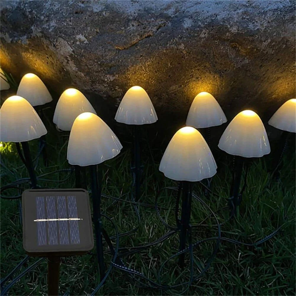 Solar LED Mushroom Garden Lights - Glova