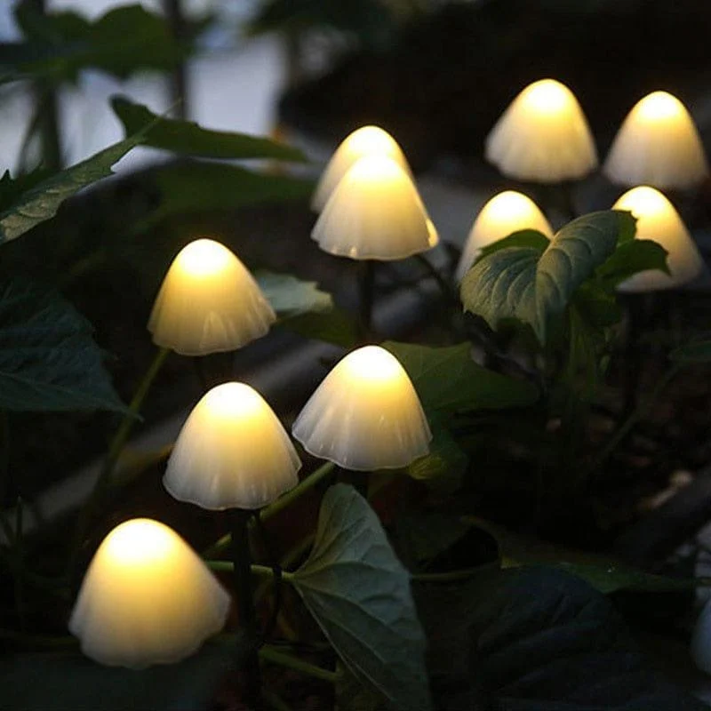 Solar LED Mushroom Garden Lights - Glova