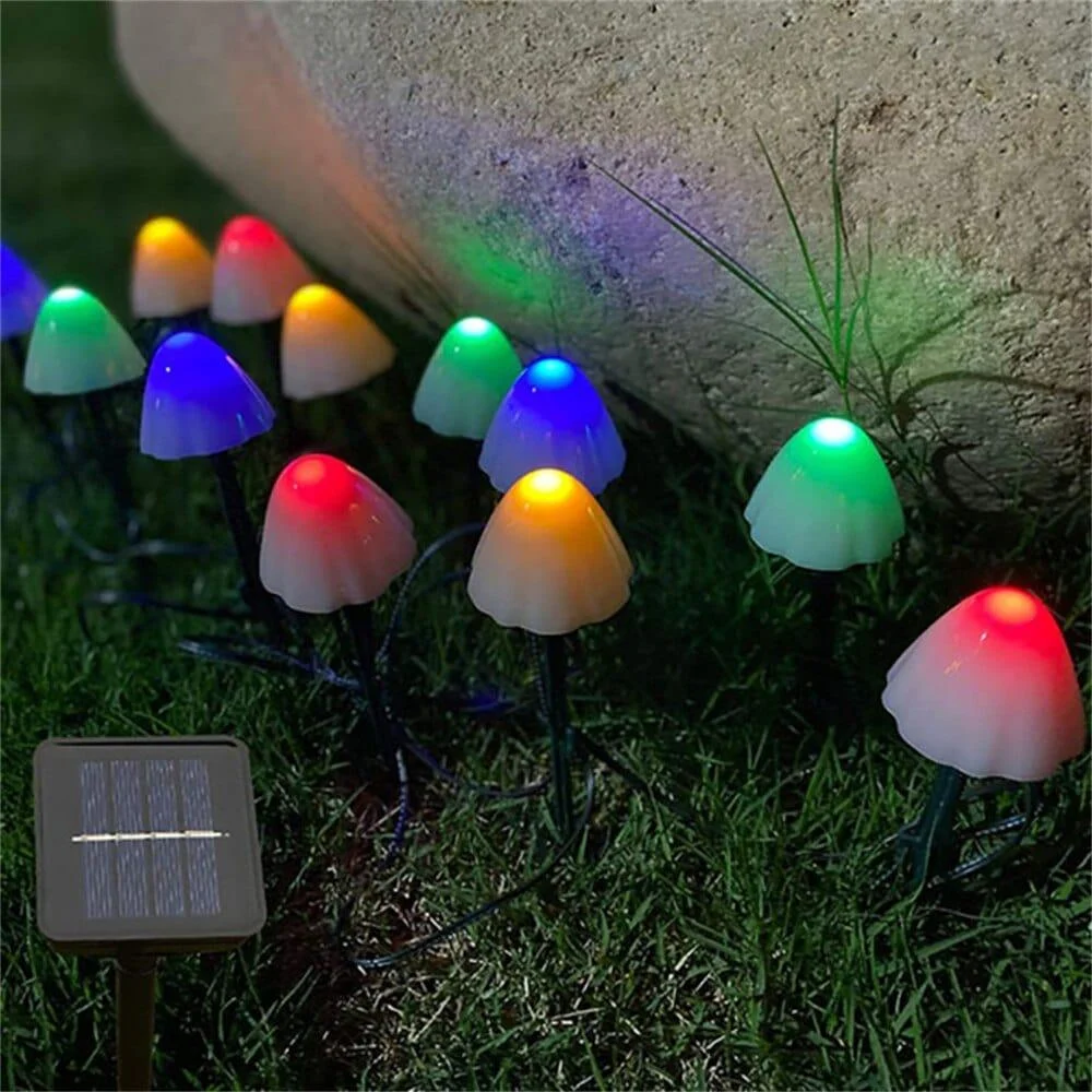 Solar LED Mushroom Garden Lights - Glova