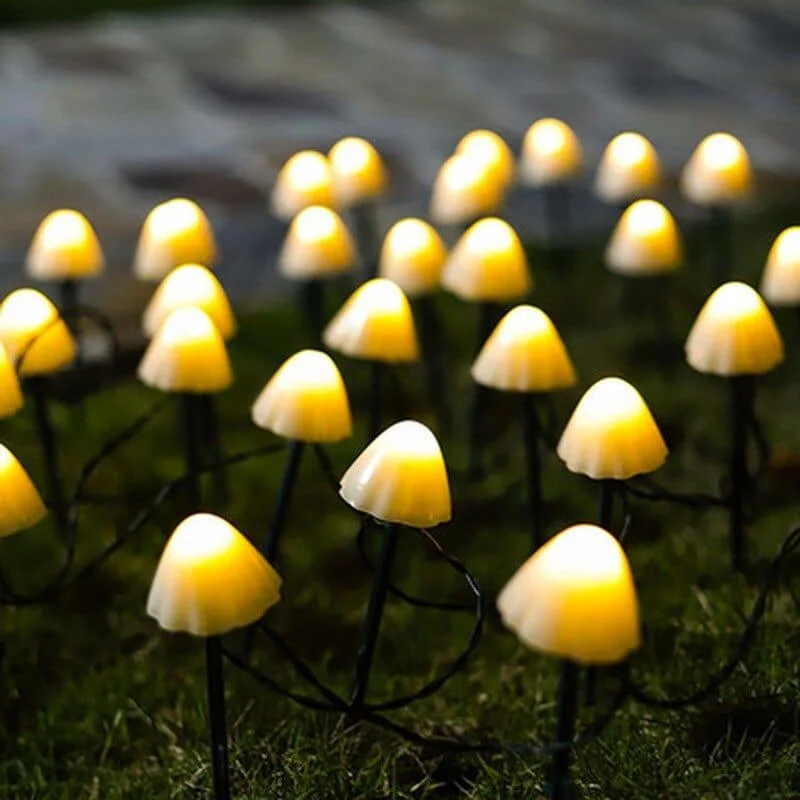 Solar LED Mushroom Garden Lights - Glova