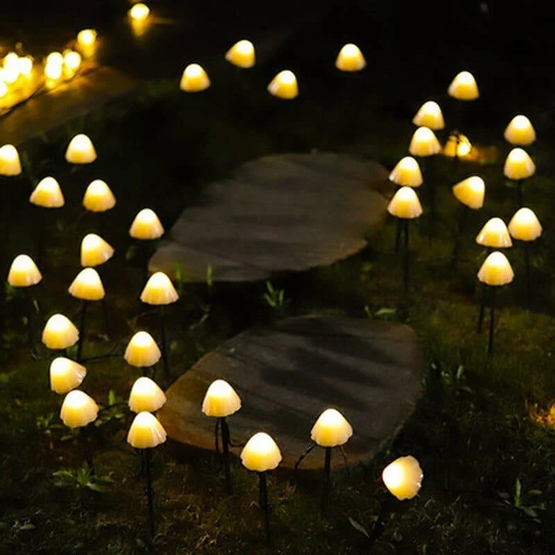 Solar LED Mushroom Garden Lights - Glova