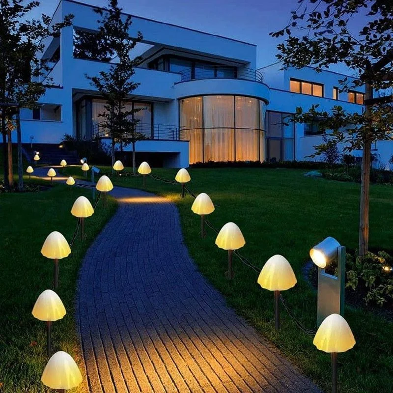 Solar LED Mushroom Garden Lights - Glova