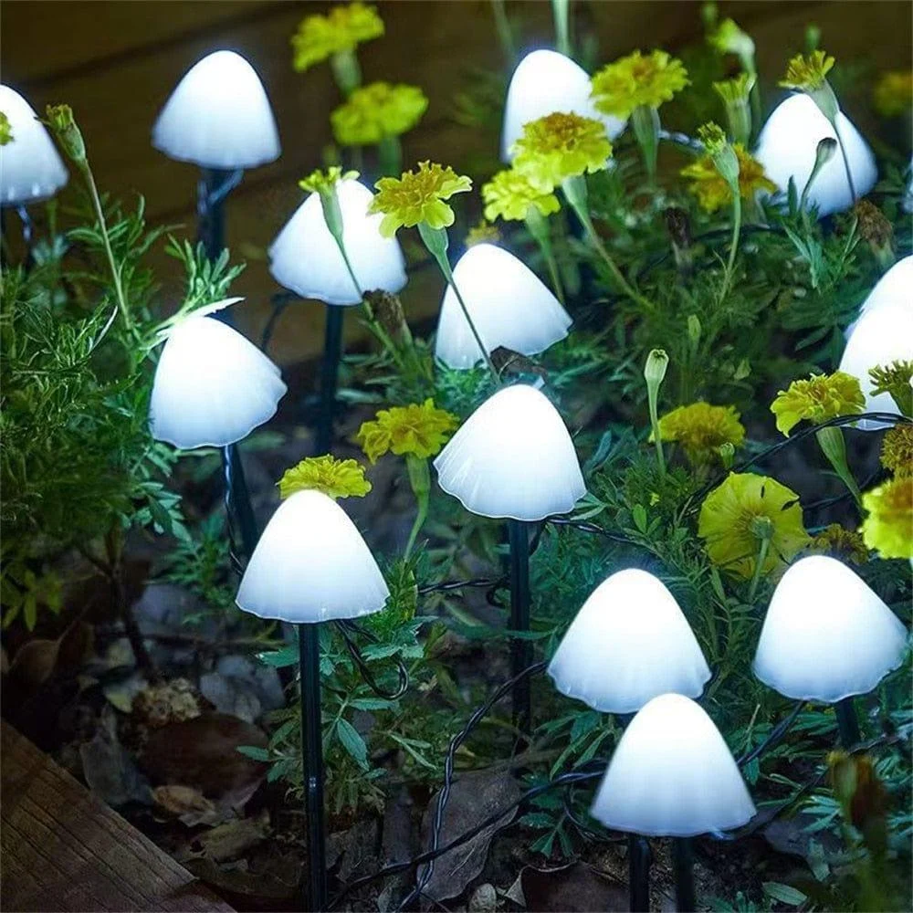 Solar LED Mushroom Garden Lights - Glova