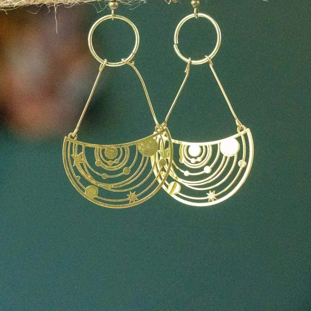 Solar System Drop Earrings - Glova