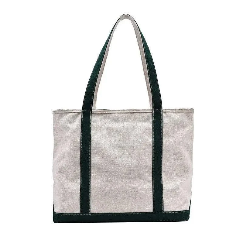 Solid Canvas Shopping Tote Bag - Glova