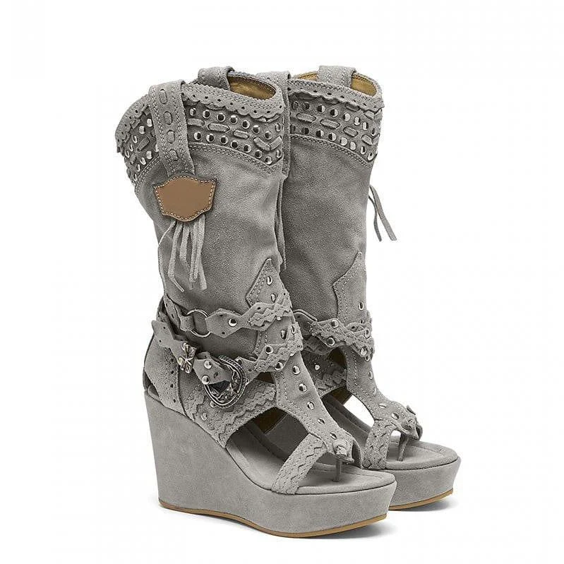 Solielle Cowgirl Wedges - Glova