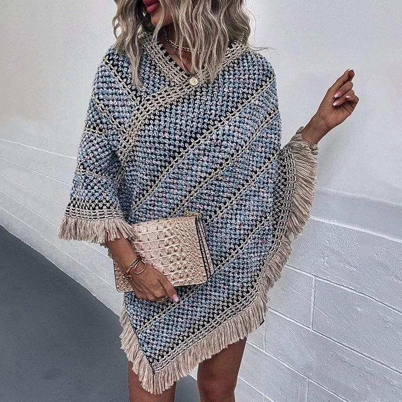 Solstice Knitted Poncho - Glova