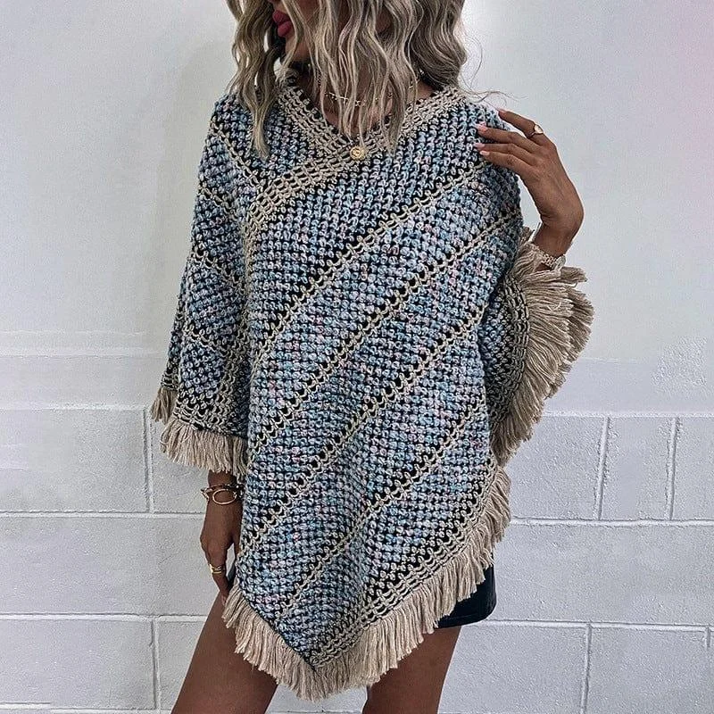 Solstice Knitted Poncho - Glova