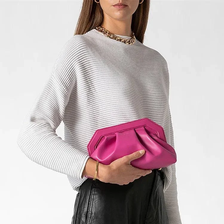 Sonya Ruched Evening Clutch - Glova