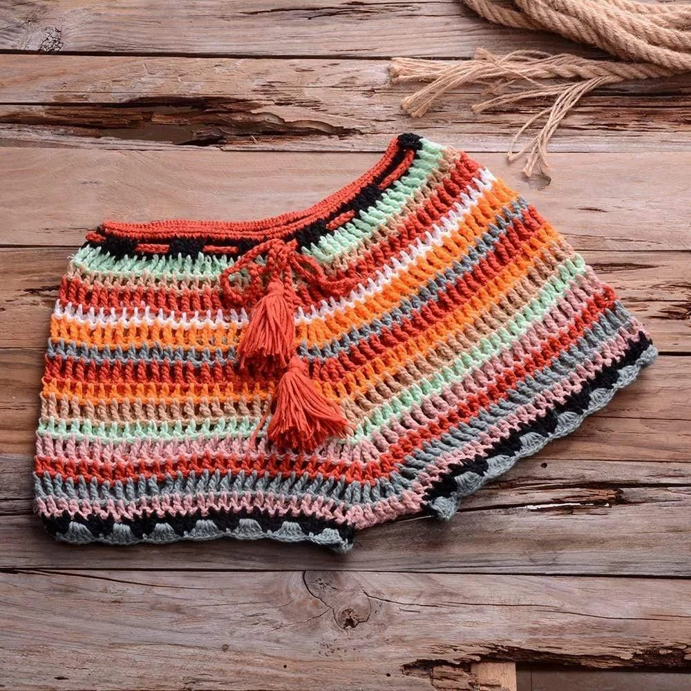 SPICE Colorful Crochet Shorts - Glova