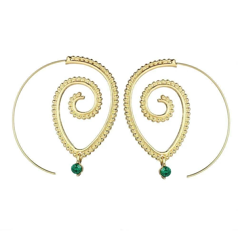 Spiral Hoop Earrings - Glova