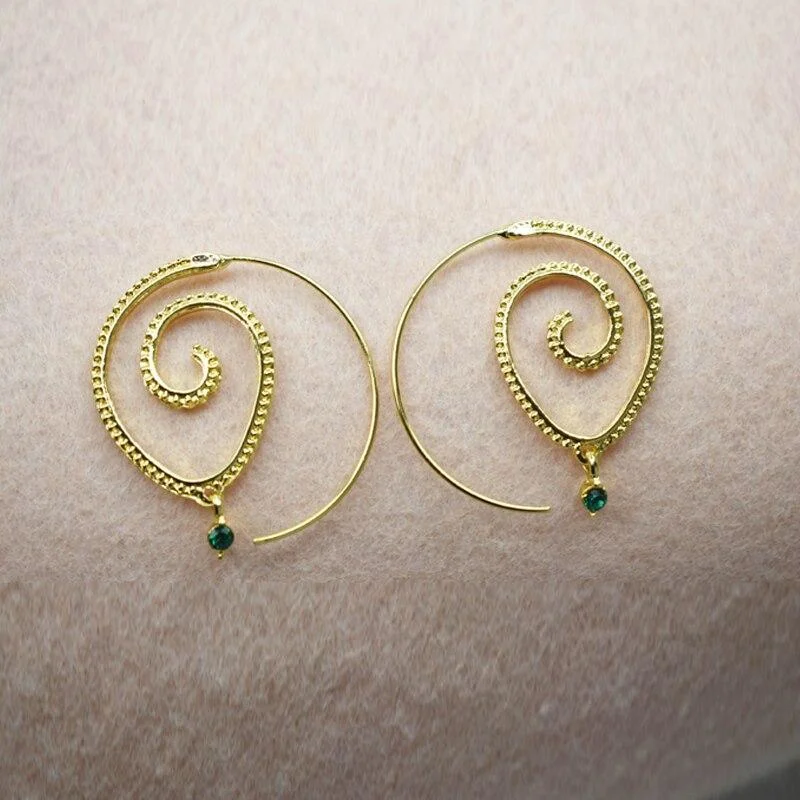 Spiral Hoop Earrings - Glova