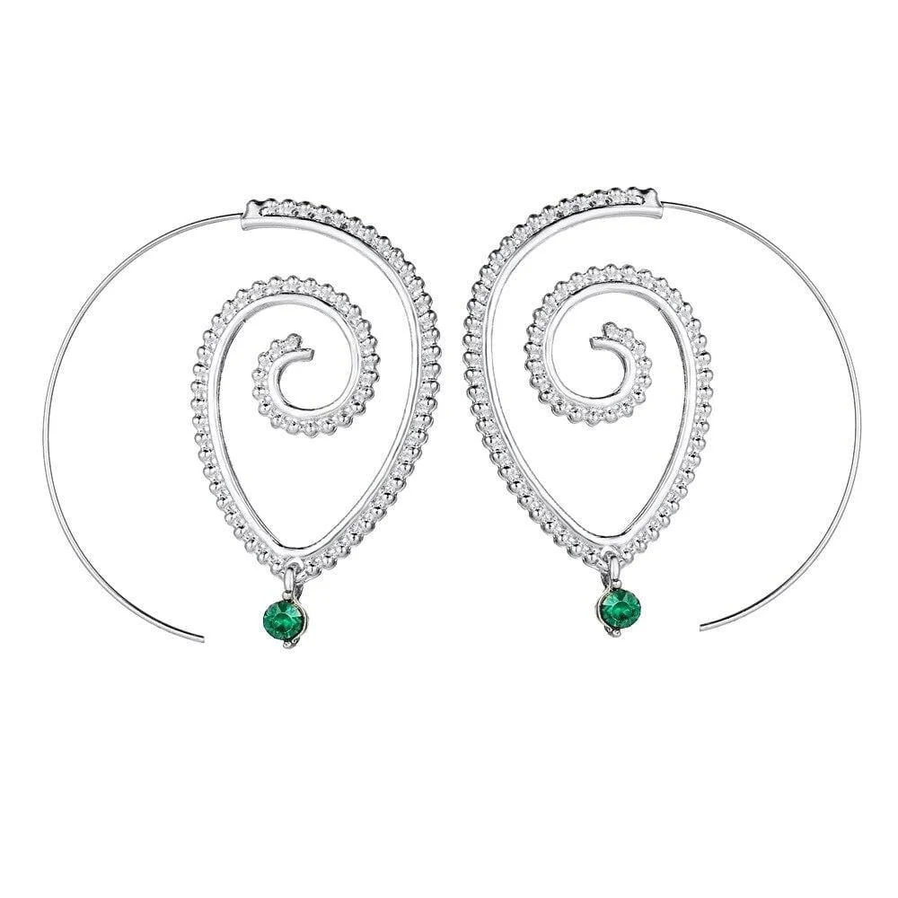 Spiral Hoop Earrings - Glova