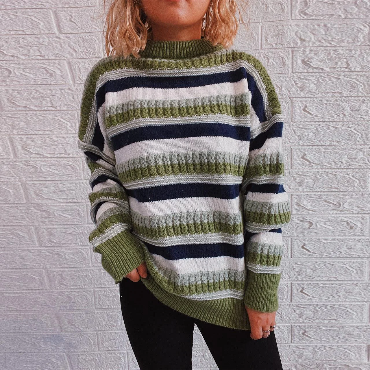 Stassy Striped Sweater - Glova