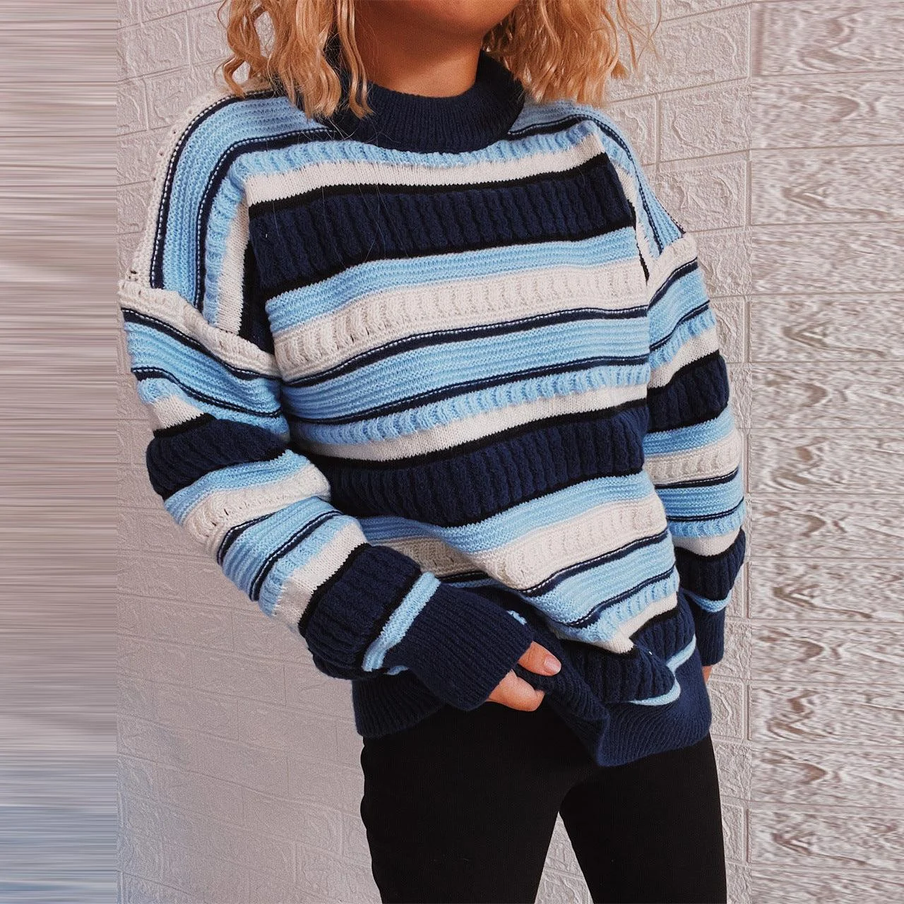 Stassy Striped Sweater - Glova