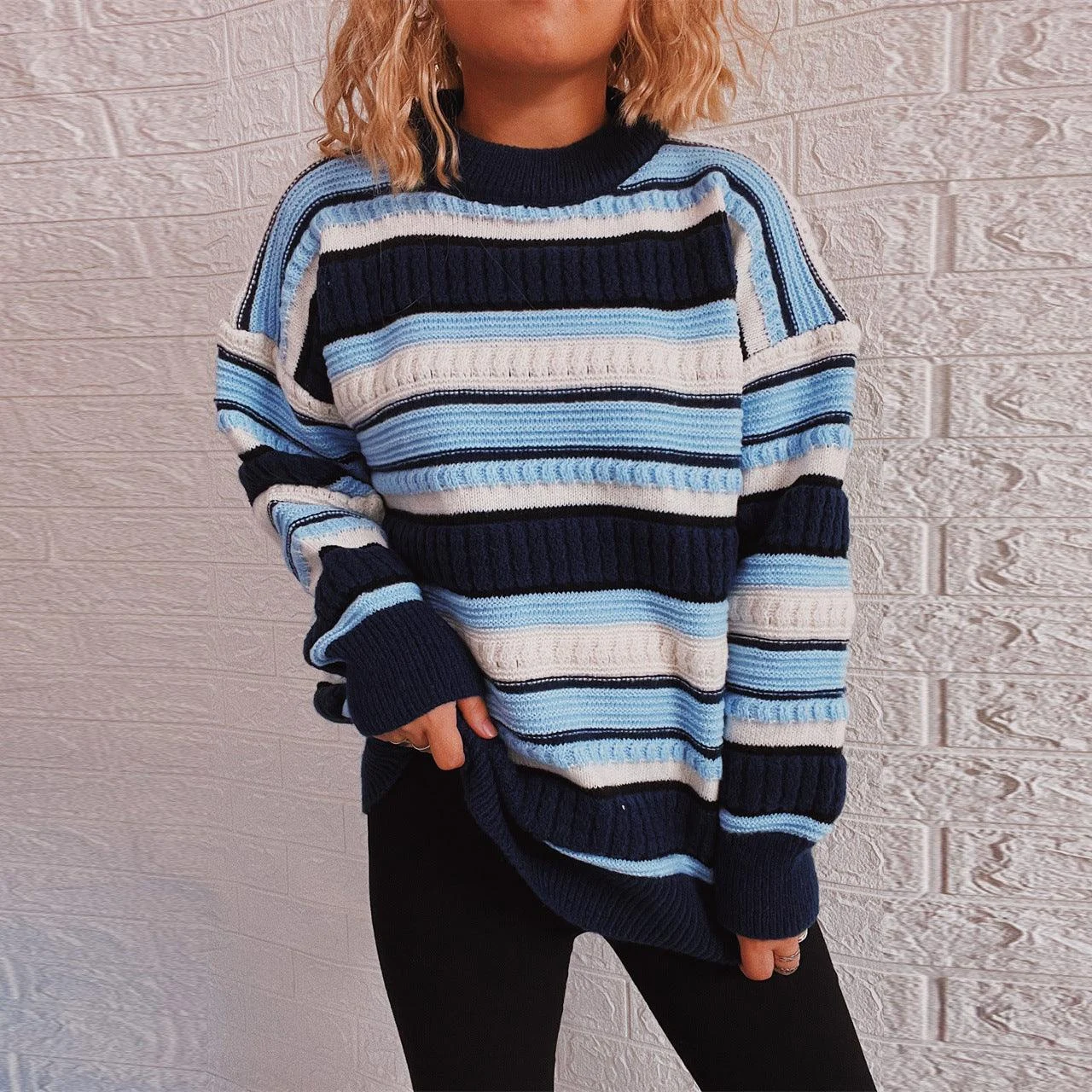 Stassy Striped Sweater - Glova