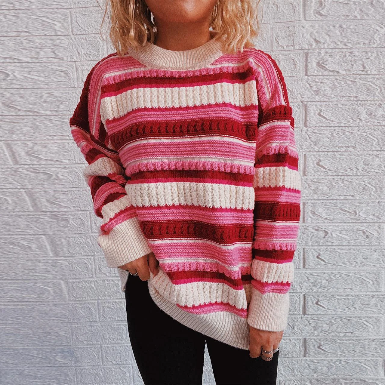 Stassy Striped Sweater - Glova