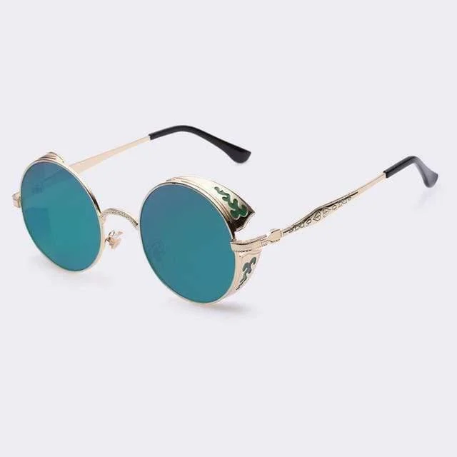 Steampunk Vintage Round Sunglasses Limited Edition - Glova