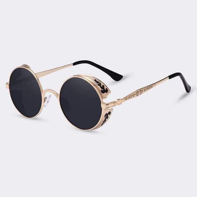 Steampunk Vintage Round Sunglasses Limited Edition - Glova