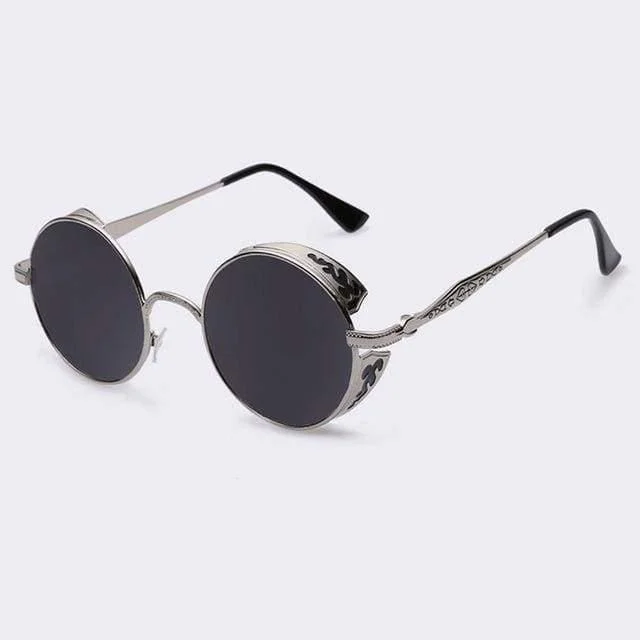 Steampunk Vintage Round Sunglasses Limited Edition - Glova