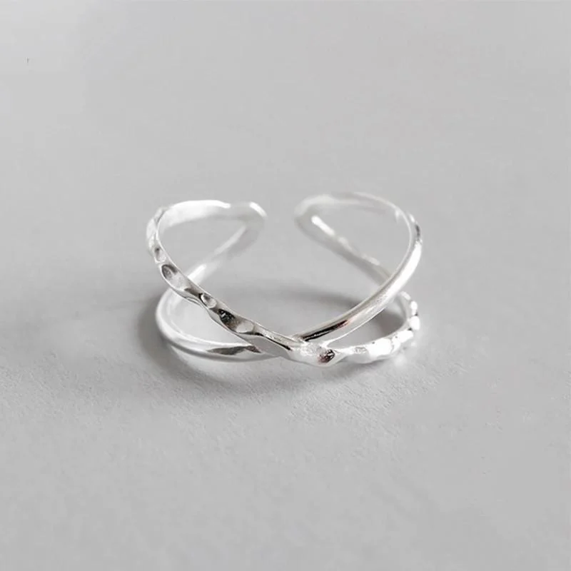 Sterling Silver Geometric Shaped Rings - Glova