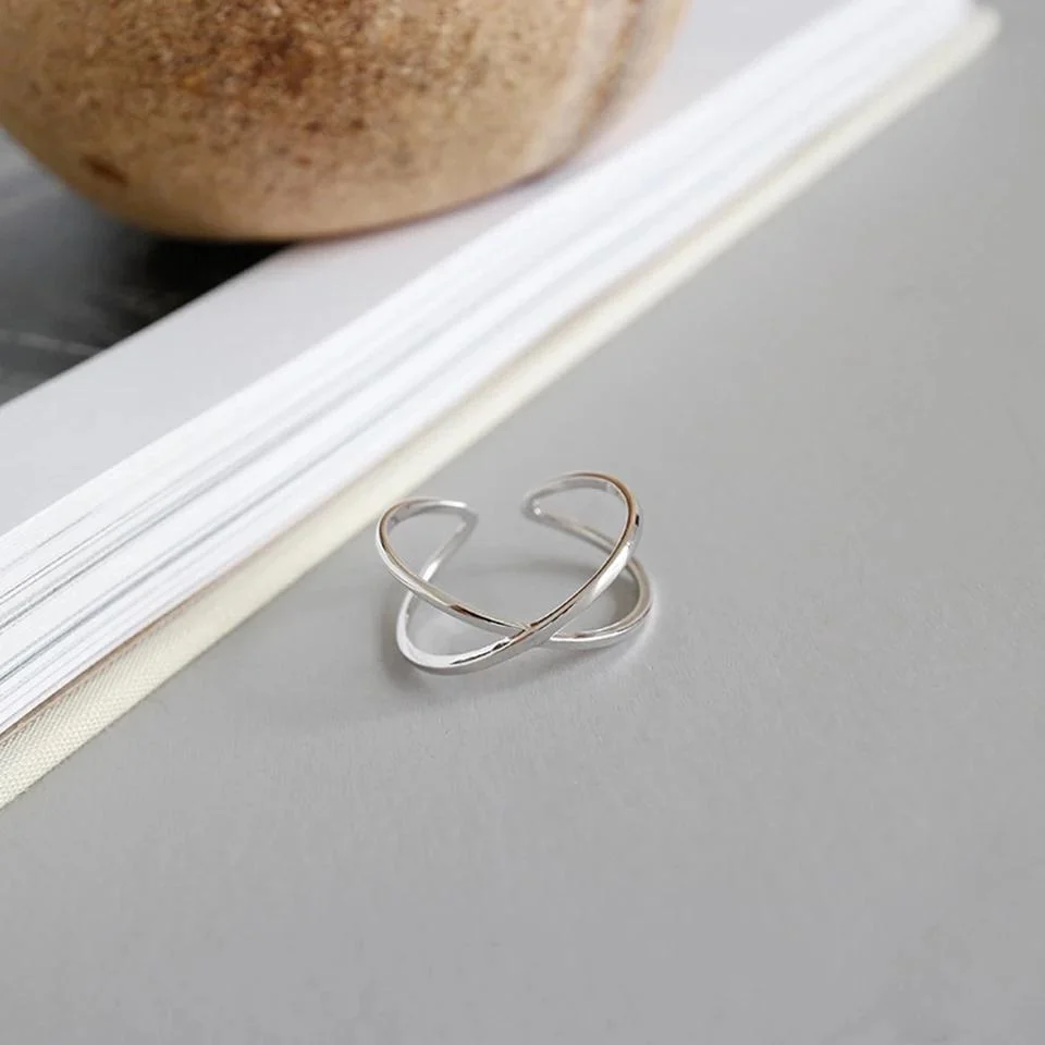 Sterling Silver Geometric Shaped Rings - Glova