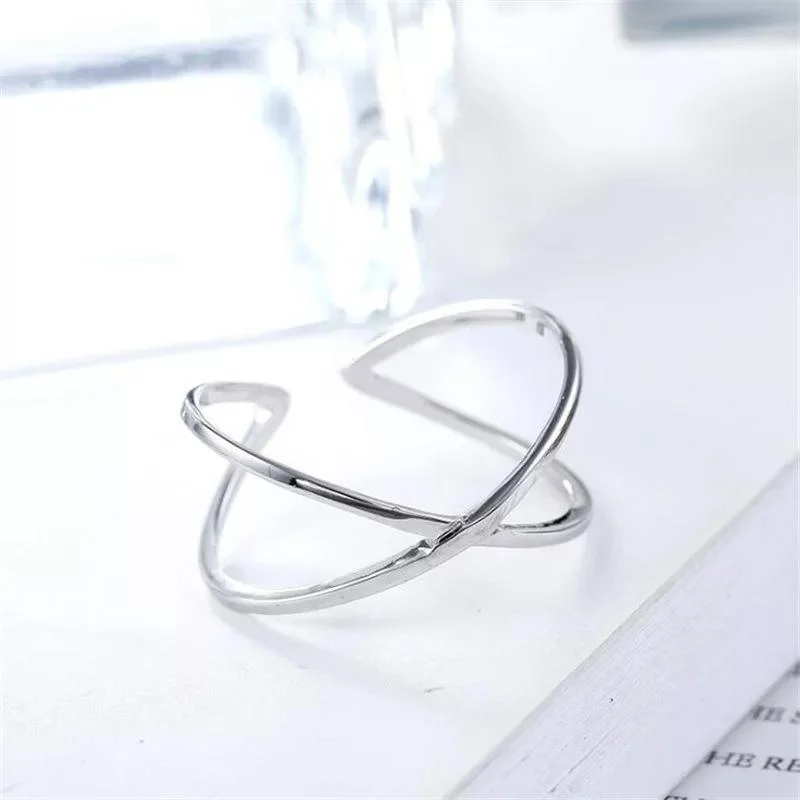 Sterling Silver Geometric Shaped Rings - Glova