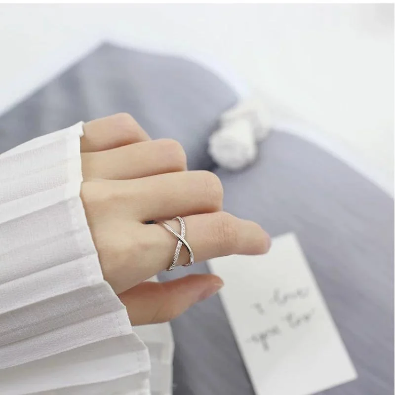 Sterling Silver Geometric Shaped Rings - Glova